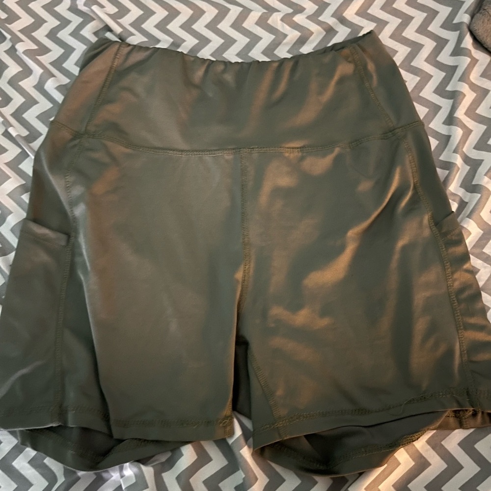 Army Green Bike Shorts